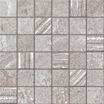 Solis Grey Square Porcelain Mosaic Wall Tile-American Tile Depot