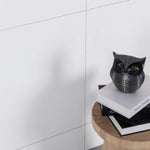 32x32 Extra White Matte Pure Color Look Marble Laminated Porcelain Tile-American Tile Depot