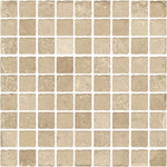 Sienna Sabbia Mosaico Square Porcelain Mosaic Tile-American Tile Depot