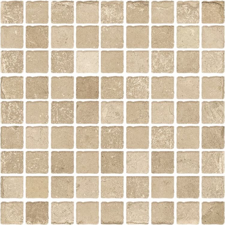 Sienna Sabbia Mosaico Square Porcelain Mosaic Tile-American Tile Depot