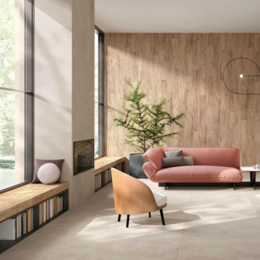 48x48 Timeline 11 - Beige Matte Concrete Look Porcelain Tile-American Tile Depot