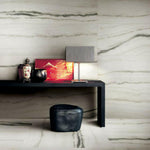24x48 Prexious White Fantasy Glossy Polished Marble Look Porcelain Tile-American Tile Depot