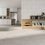 24x48 Rania Gris Matte Limestone Look Porcelain Tile-American Tile Depot