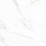 24x24 Statuario Mercury Polished Marble Look Porcelain Tile-American Tile Depot