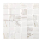 Timeless Calacatta Gold Matte Square Porcelain Mosaic Tile-American Tile Depot