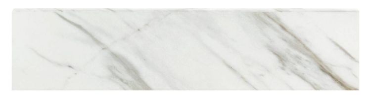 Veina Calacatta Levigato Bullnose 3x12 Molding Trim-American Tile Depot
