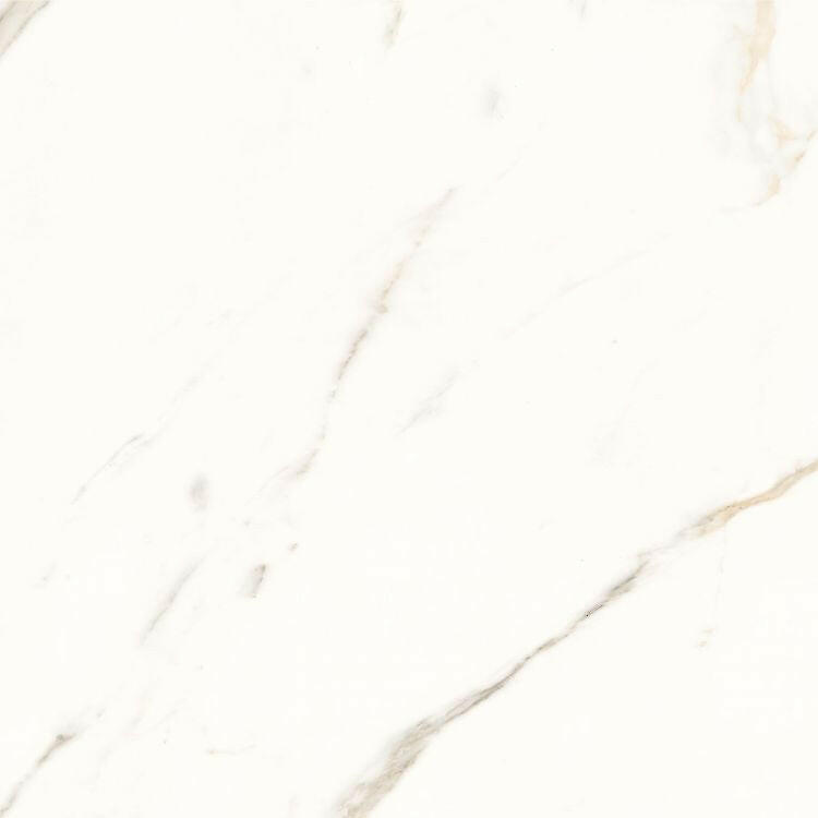 24x24 Trilogy Calacatta White Soft Matte Marble Look Porcelain Tile-American Tile Depot