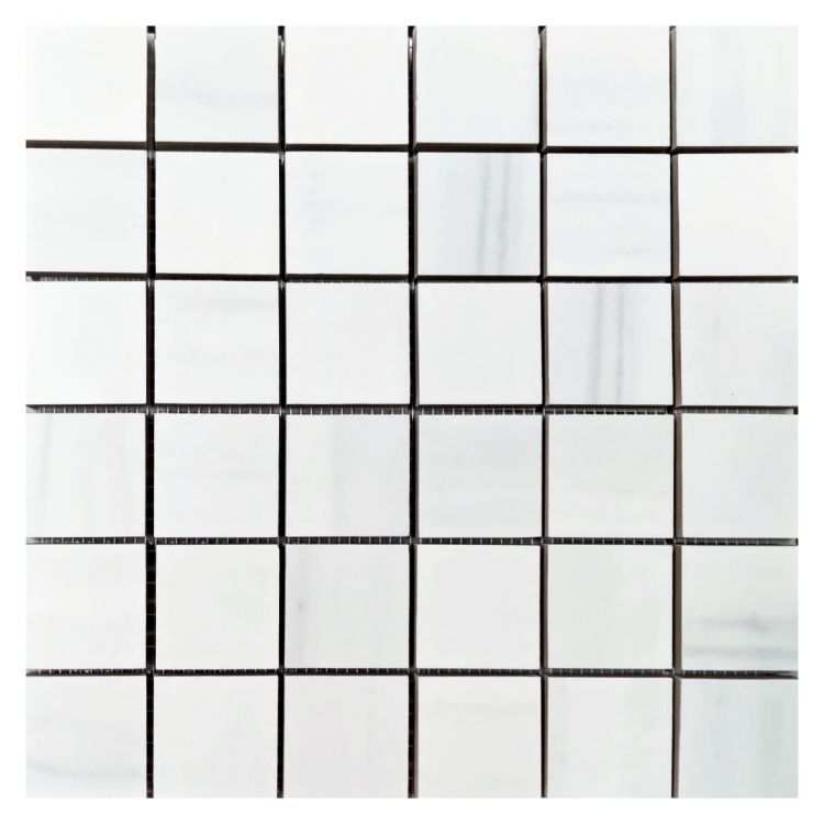 Nova Dolomite Supreme Matte Square Porcelain Mosaic Tile-American Tile Depot