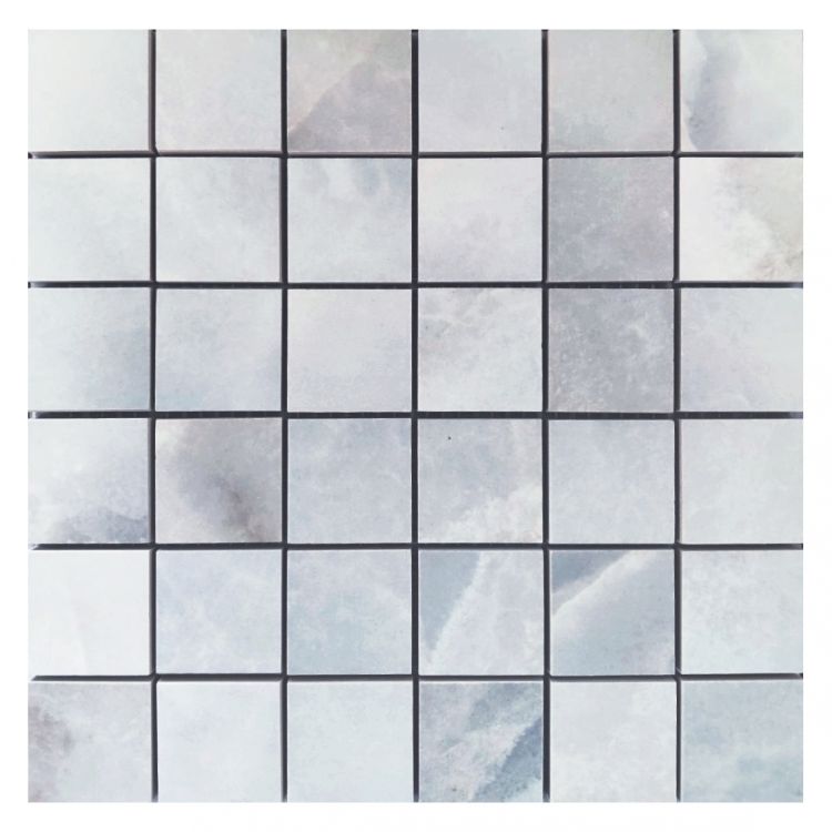 2x2 Dreama Bleu Matte Square Porcelain Mosaic Tile-American Tile Depot