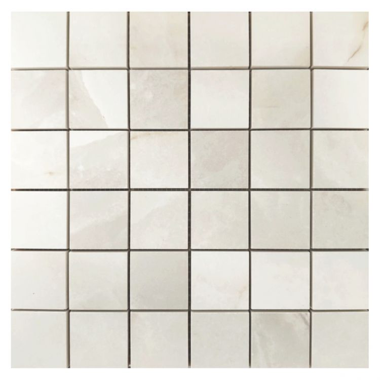 2x2 Dreama Perle Matte Square Porcelain Mosaic Tile-American Tile Depot