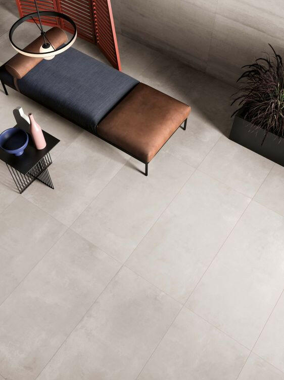 24x48 Lab325 Base Pearl Matte Concrete Look Porcelain Tile-American Tile Depot