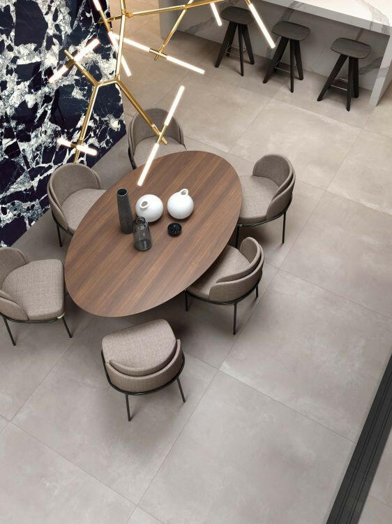 48x48 Lab325 Base Ash Matte Concrete Look Porcelain Tile-American Tile Depot