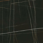 48x48 Noir Black Polished Marble Look Porcelain Tile-American Tile Depot