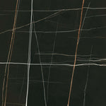 48x48 Noir Black Polished Marble Look Porcelain Tile-American Tile Depot