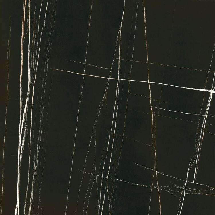 48x48 Noir Black Polished Marble Look Porcelain Tile-American Tile Depot