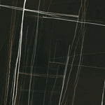 48x48 Noir Black Polished Marble Look Porcelain Tile-American Tile Depot