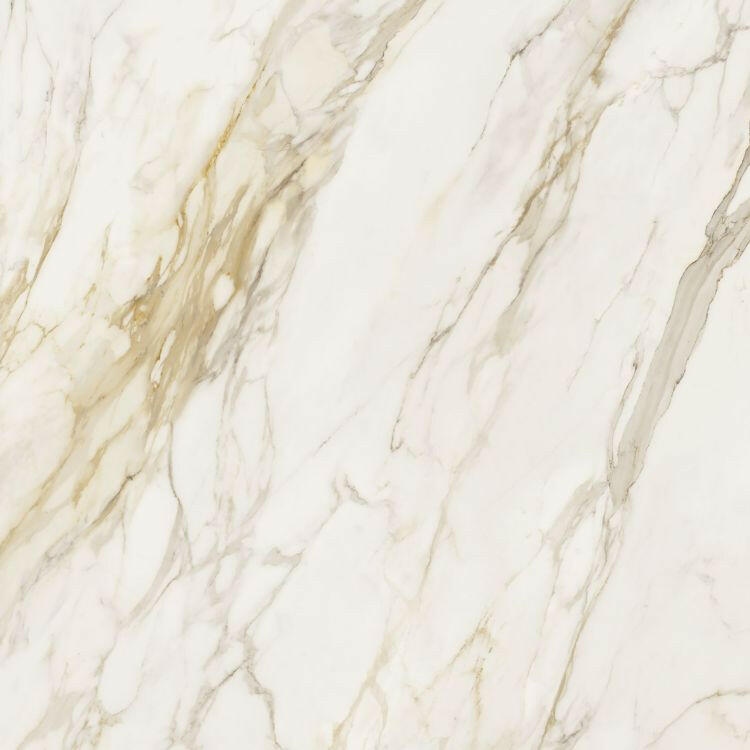 48x48 Etoile Creme Glossy Polished Marble Look Porcelain Tile-American Tile Depot