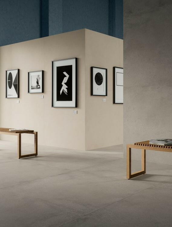 48x48 Logico Light Matte Limestone Look Porcelain Tile-American Tile Depot