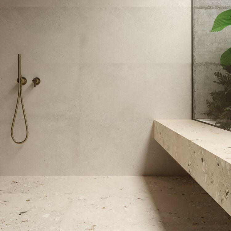 24x48 Logico Light Matte Limestone Look Porcelain Tile-American Tile Depot