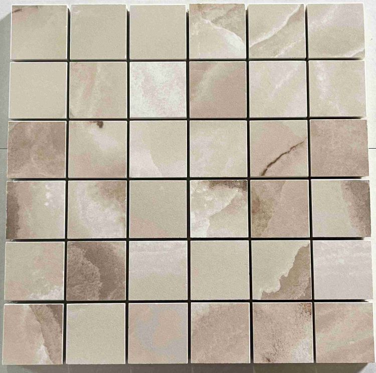 2x2 Dreama Rose Matte Square Porcelain Mosaic Tile-American Tile Depot