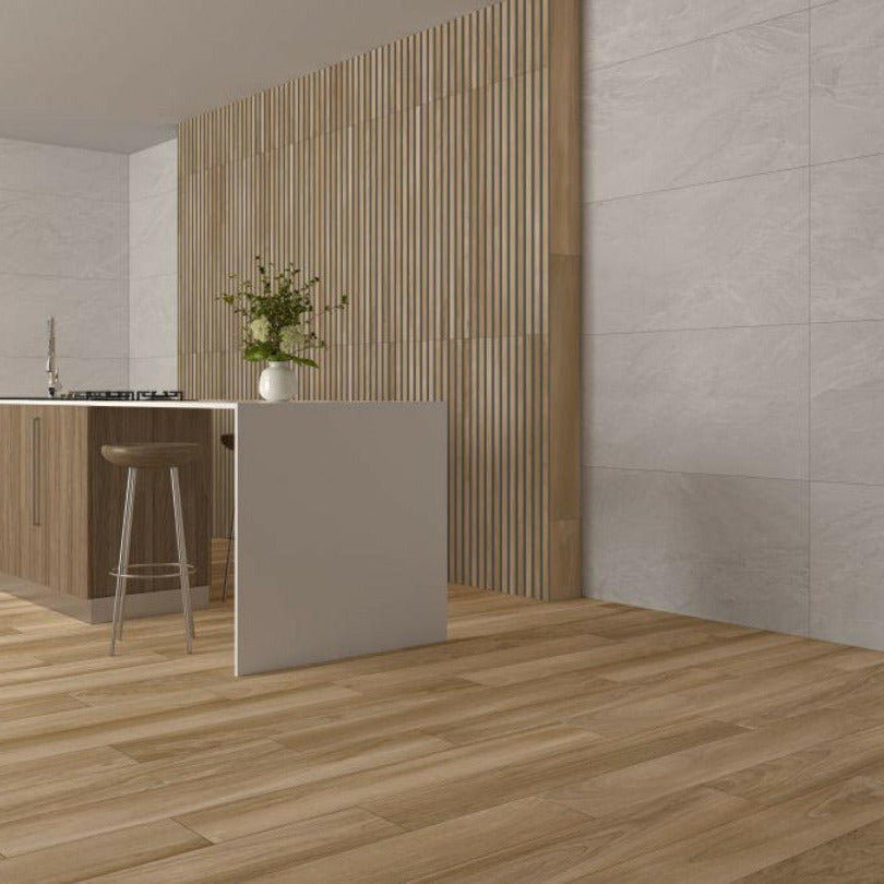 8x48 Norway Straw Matte Wood Look Porcelain Tile-American Tile Depot
