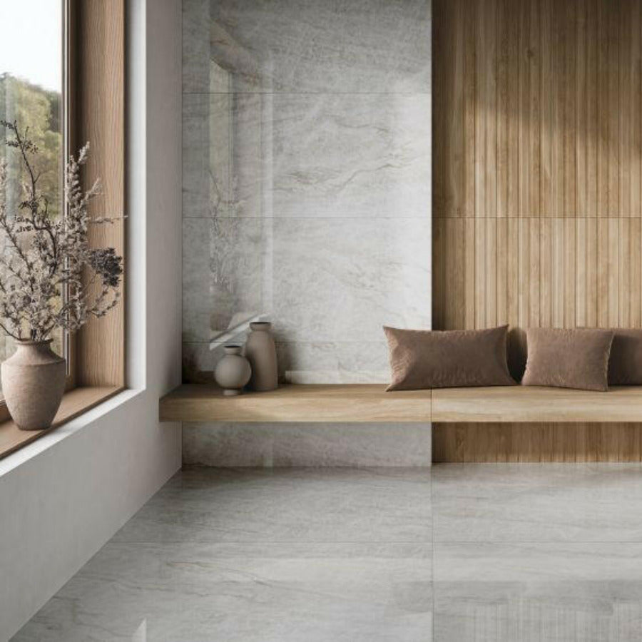 24x48 Kraken Polished Stone Look Porcelain Tile-American Tile Depot