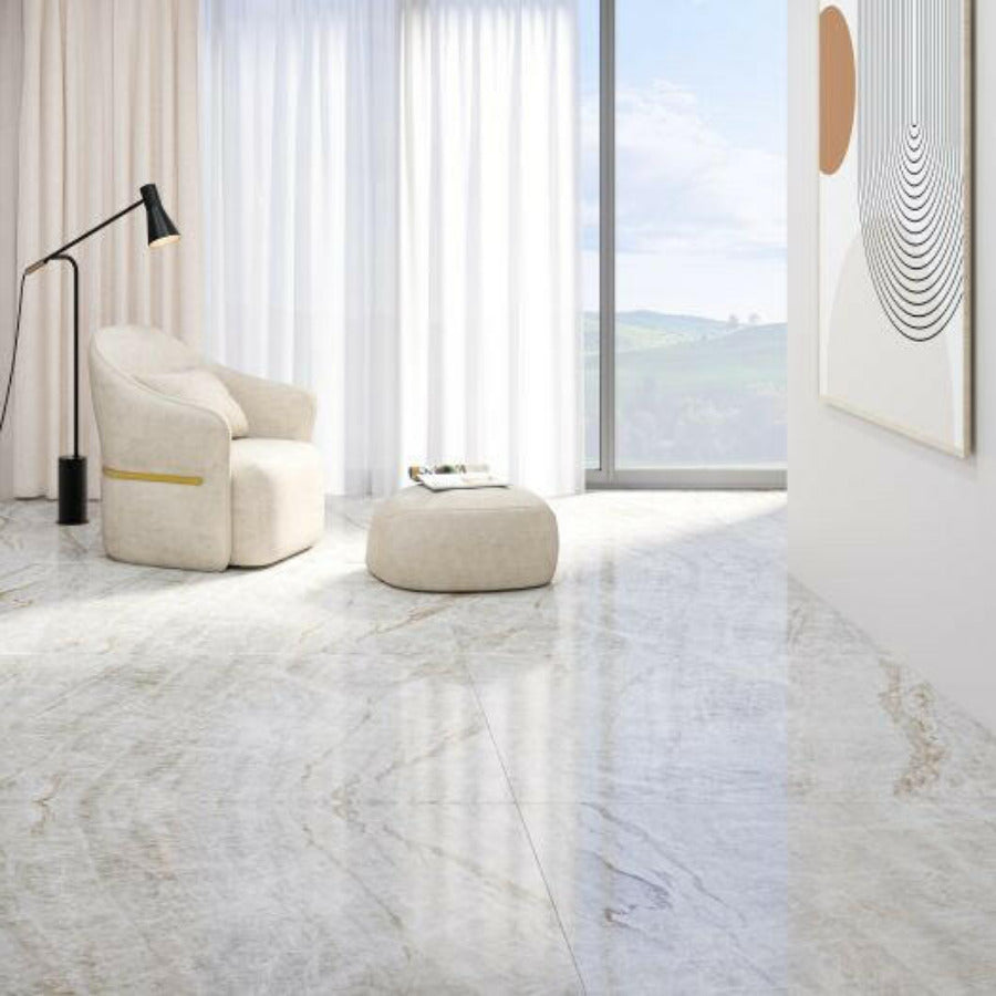 48x48 Kraken Polished Stone Look Porcelain Tile-American Tile Depot