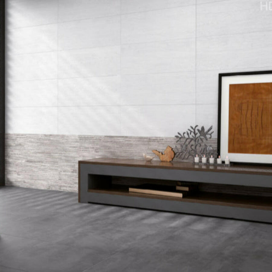 13x36 Clever 390 Ceniza Matte Stone Look Porcelain Tile-American Tile Depot