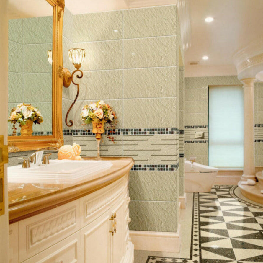 12x24 Rock 1004 White Matte Stone Look Porcelain Tile-American Tile Depot