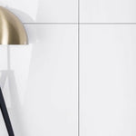 24x48 White Tile Polished Pure Color Look Marble Laminated Porcelain Tile-American Tile Depot