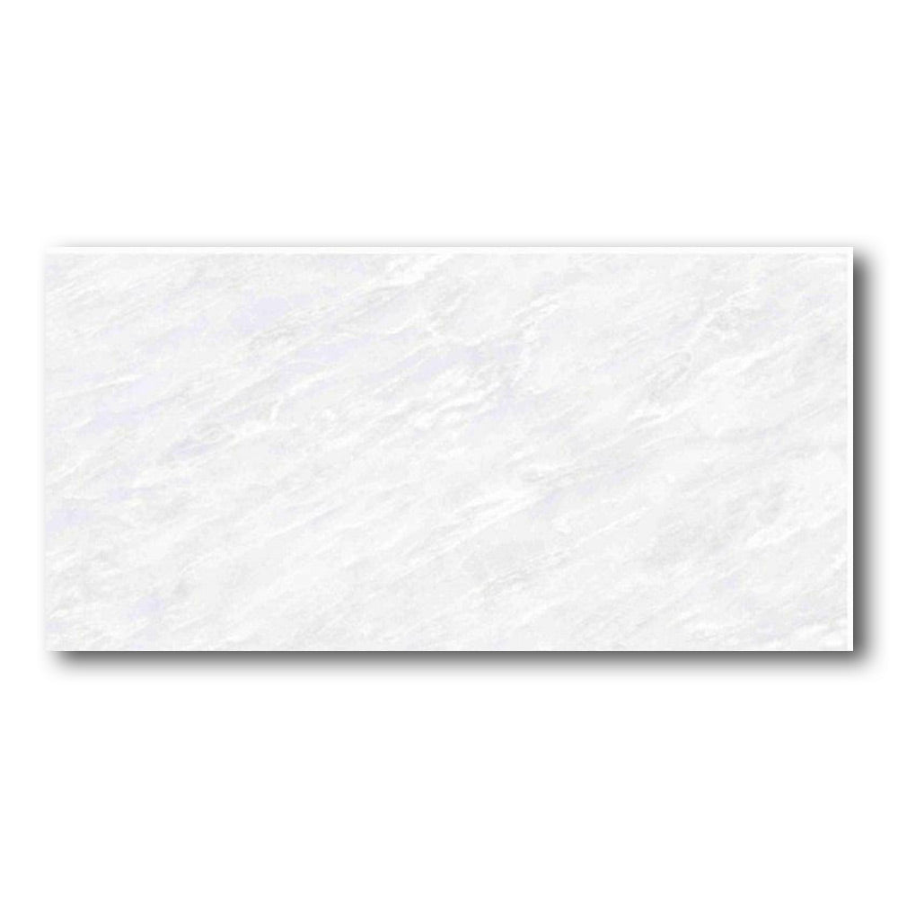 12x24 Pulvora Vivid White Matte Stone Look Porcelain Tile