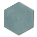 7x8 Aqua Hexagon Matte