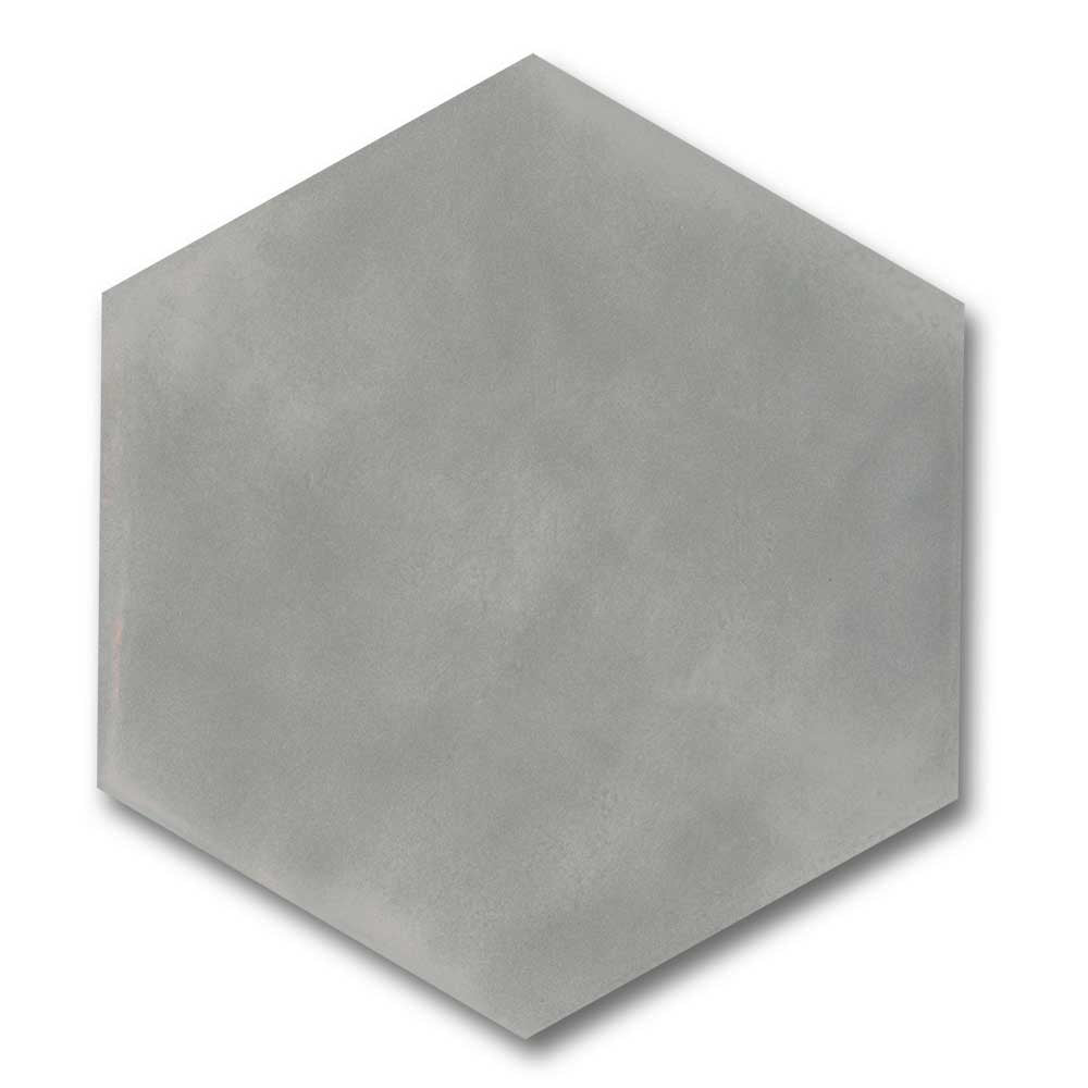 7x8 Faience Ash Hexagon Matte Ceramic Wall Tile