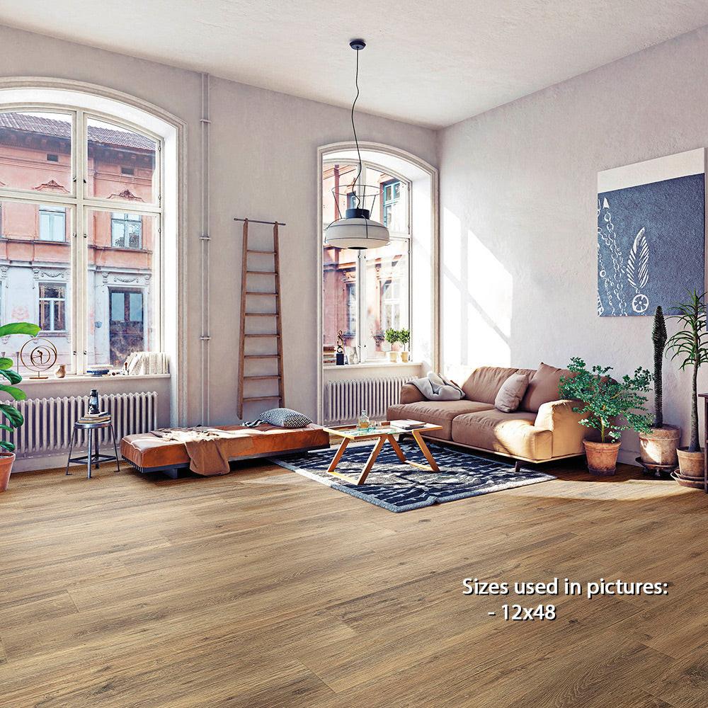 8x48 Chalet Brown R11 Wood Look Porcelain Tile - American Tile Depot