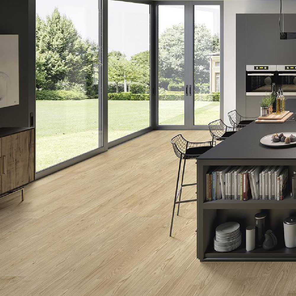8x48 Domino Dorato Matte Wood Grain Look Porcelain Tile