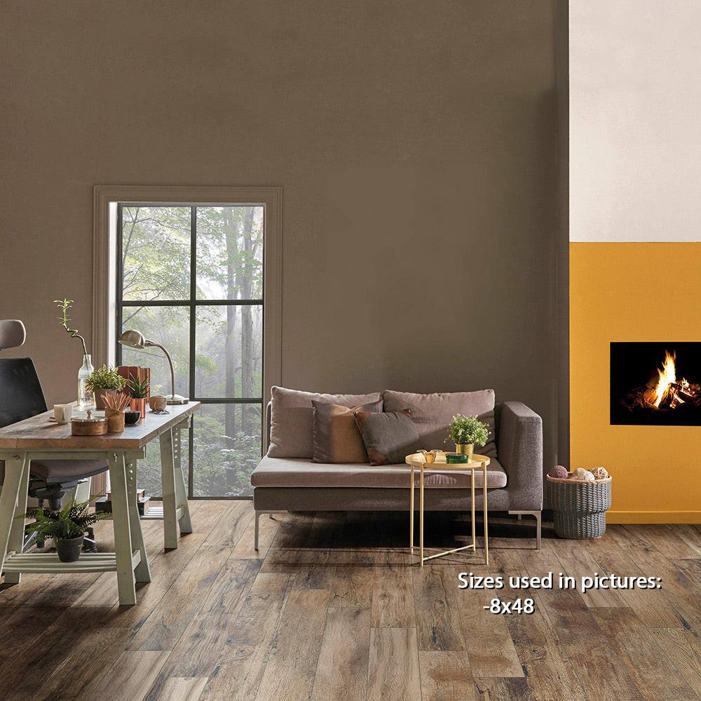 8x48 Vintage Brown Natural Wood Look Porcelain Tile 8x48 Vintage Brown Natural Wood Look Porcelain Tile - American Tile Depot