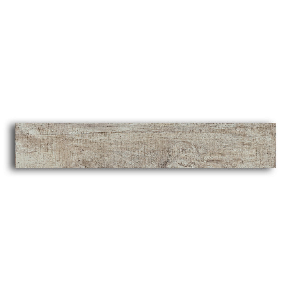 8x48 Vintage White Natural Wood Look Porcelain Tile