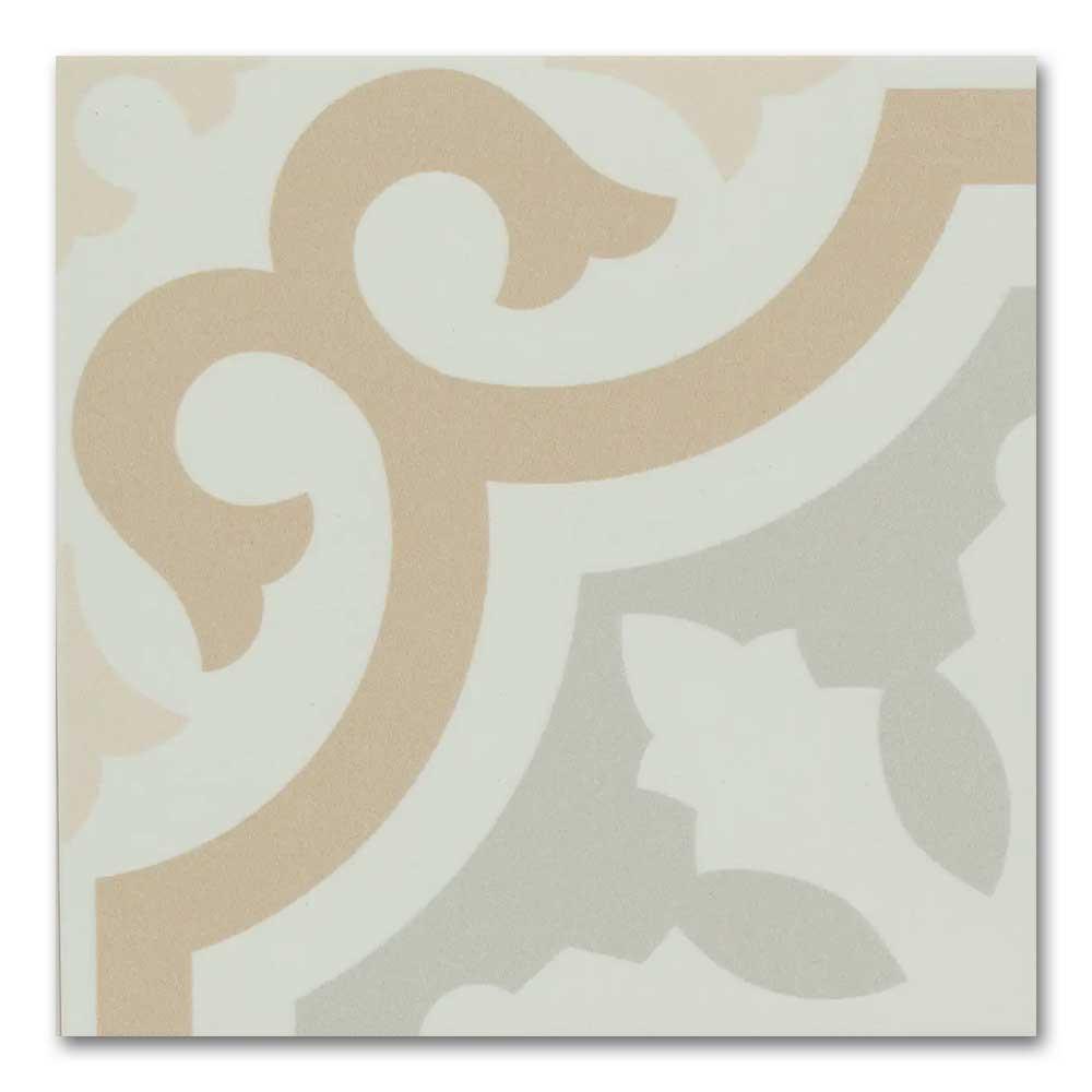 8x8 Alabaster Dulce Deco Matte Ceramic Wall Tile 8x8 Alabaster Dulce Deco Matte Ceramic Wall Tile - American Tile Depot