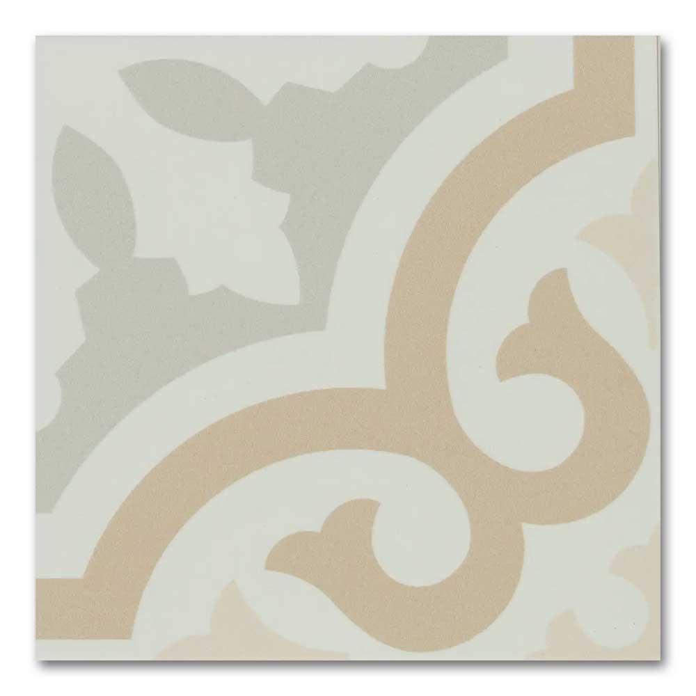8x8 Alabaster Dulce Deco Matte Ceramic Wall Tile 8x8 Alabaster Dulce Deco Matte Ceramic Wall Tile - American Tile Depot