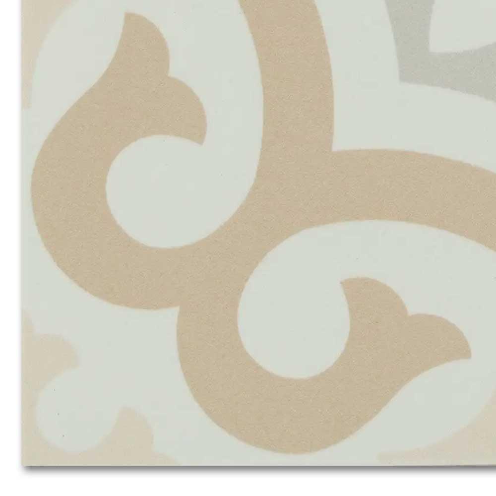 8x8 Alabaster Dulce Deco Matte Ceramic Wall Tile 8x8 Alabaster Dulce Deco Matte Ceramic Wall Tile - American Tile Depot