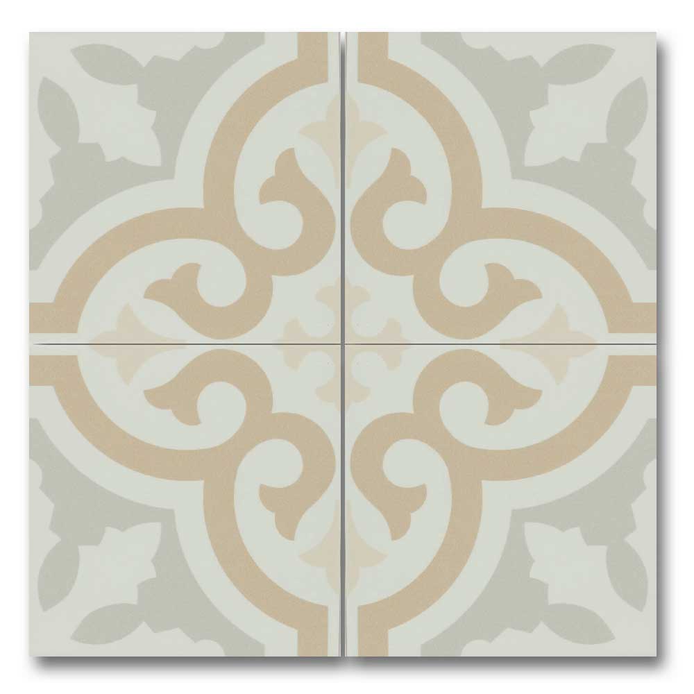 8x8 Alabaster Dulce Deco Matte Ceramic Wall Tile