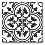 8x8 Alabaster Heritage Deco Matte Ceramic Wall Tile 8x8 Alabaster Heritage Deco Matte Ceramic Wall Tile - American Tile Depot