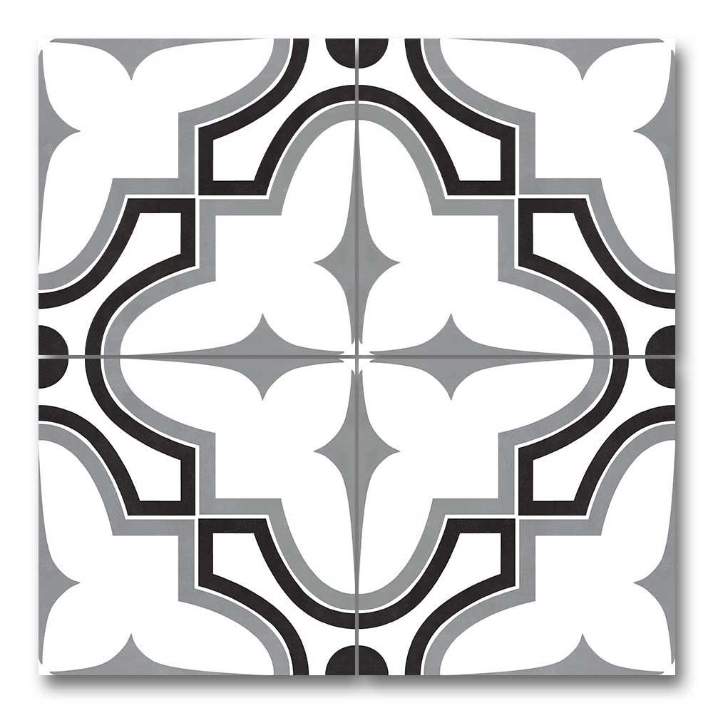 8x8 Alabaster Market Deco Matte Ceramic Wall Tile 8x8 Alabaster Market Deco Matte Ceramic Wall Tile - American Tile Depot