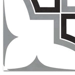 8x8 Alabaster Market Deco Matte Ceramic Wall Tile 8x8 Alabaster Market Deco Matte Ceramic Wall Tile - American Tile Depot
