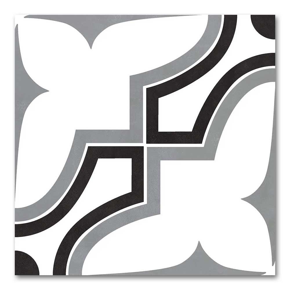 8x8 Alabaster Market Deco Matte Ceramic Wall Tile 8x8 Alabaster Market Deco Matte Ceramic Wall Tile - American Tile Depot