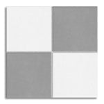 8x8 Checkerboard Tile - Alabaster Ash & Pearl Matte Ceramic - American Tile Depot