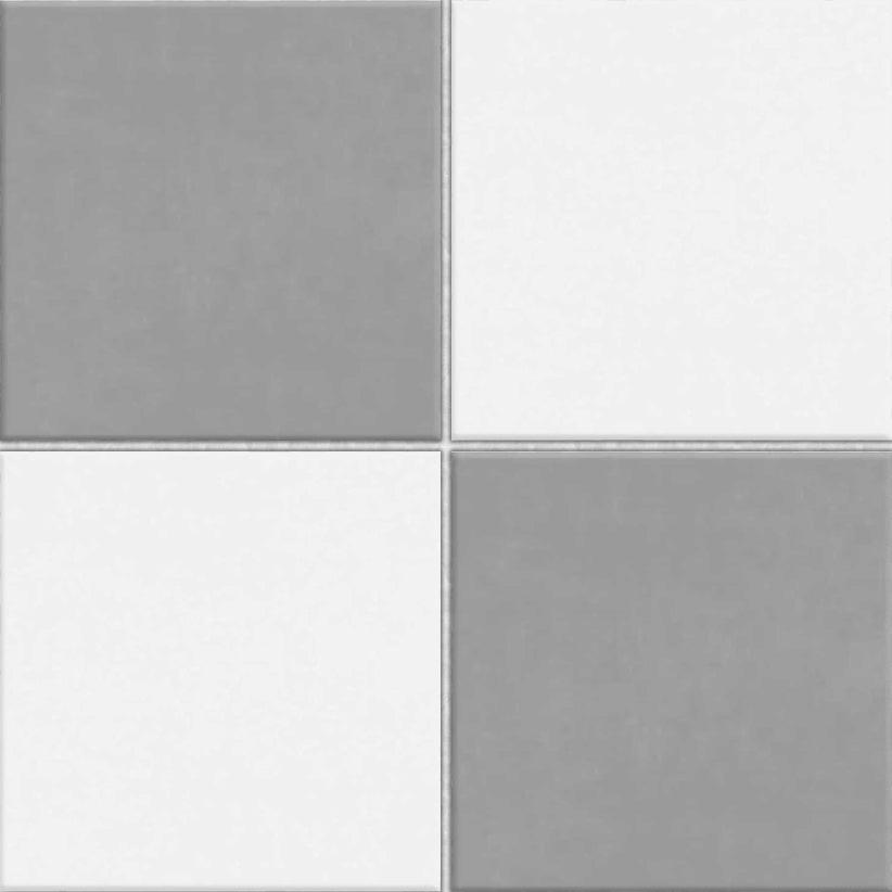 8x8 Checkerboard Tile - Alabaster Ash & Pearl Matte Ceramic 8x8 Checkerboard Tile - Alabaster Ash & Pearl Matte Ceramic - American Tile Depot