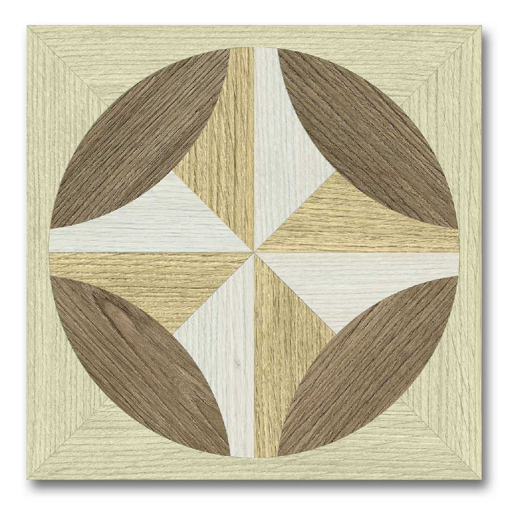 8x8 Domino Foglie Matte Wood Grain Look Porcelain Tile