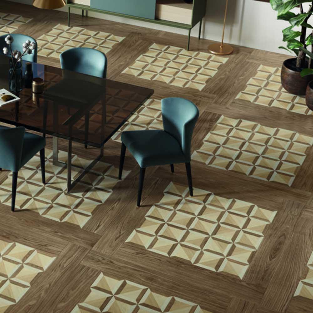 8x8 Domino Riflesso Matte Wood Grain Look Porcelain Tile 8x8 Domino Riflesso Matte Wood Grain Look Porcelain Tile - American Tile Depot
