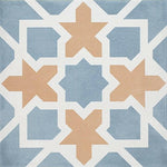 8x8 Faience Multicolor Deco Ceramic Wall Tile 8x8 Faience Multicolor Deco Ceramic Wall Tile - American Tile Depot
